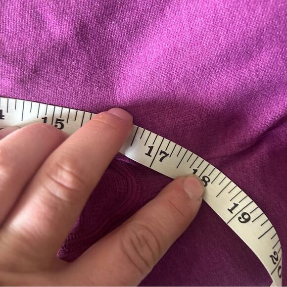 Lululemon In the Flow Crop II Heathered Regal Plum Fuchsia W6B41S 4 - Picture 9 of 10